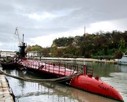 Подводная лодка в степях Украины. ПЛ «Запорожье» испытали у причала.